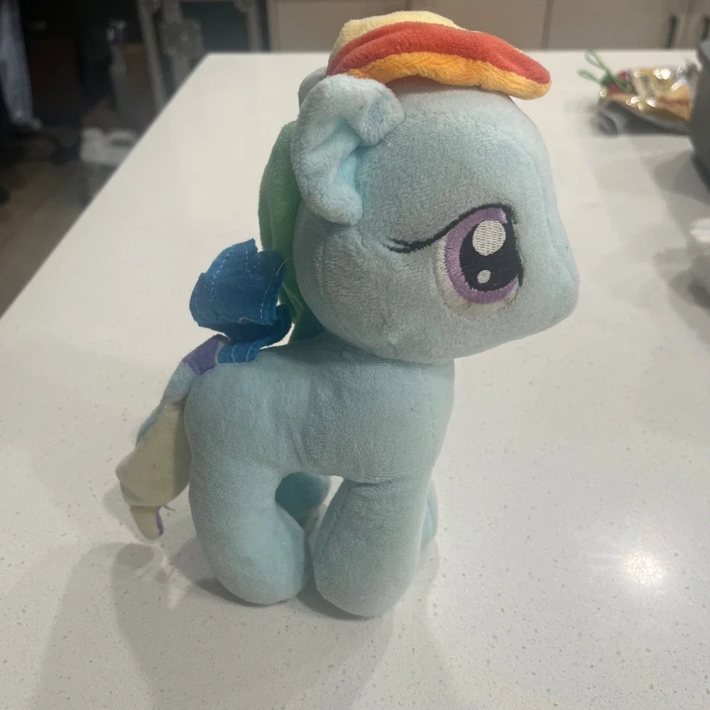 My Little Pony Rainbow Dash Plush Toy Blue Rainbow Mane‎ Tail